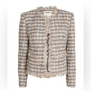 L'AGENCE Multicolor Tweed Blazer